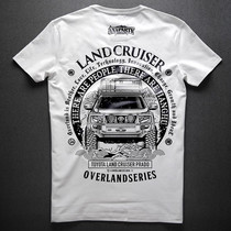 Cross-country Lakes Spring Summer New t-shirt male short sleeve Prado overpass LC150 daily trend big code fix