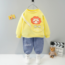 2021 New Girl set Spring and Autumn childrens leisure Spring children foreign girl baby two sets of autumn clothes