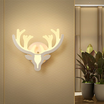 Antler wall lamp Nordic living room TV background wall lamp Personality creative bedroom corridor aisle led wall lamp