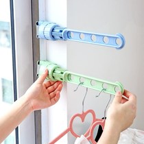 Punch-free drying rack holder hanger storage and finishing clothes drying Rod non-punching clothes activity bracket