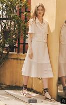 XTHEMCAPS Korea L Brand newspaper for exquisite fabric three-dimensional small check Boutique skirt 2 colors