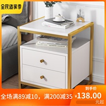Apartment Bed Head Cabinet Light Lavish Nordic Sofa Sides A Few Side Cabinets Modern Minima Small Household Type Home Living Room Containing Cabinet