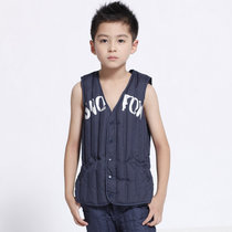 Snow silver fox children's down vest men's vest baby warm winter