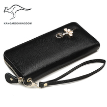 2022 Handbag Wallet Woman - Leather Leather Zip Wallet Woman 2021 New Buffalo Woman Han - Han Edition