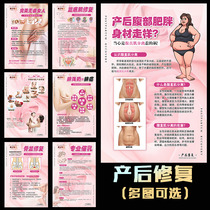 Postpartum rehabilitation poster promotion stickers Full moon sweating wall paintings pelvic bone repair pelvic floor muscle prolactination decorative hanging paintings