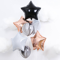 ins Net red transparent sequin helium balloon bundle birthday wedding decoration aluminum film balloon aluminum foil balloon