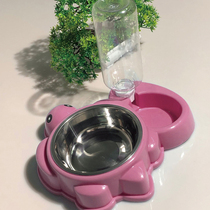 Pets and Dog Bowl Dog Bowl Automatic Drinking Cat Bowl Teddy Gold Dog Beverage Cat Food Pour Rice Pump Cat Supplies