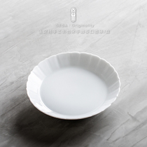 Shengshan Jade mud hand carving pot plate Imitation Song Kui mouth ceramic pot tea pot pad kung fu tea set pot plate