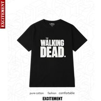 Beauty drama Walking Dead Meat Great Code Lovers Short Sleeve T-Shirt Pure Cotton Tide Hitch-Compassionate Round Collar Clothes can be made to customize