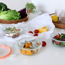 Food and fresh-keeping sealed round bowl with fresh-keeping sealed round bowl