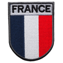 Embroidered tactical velcro micro chapter French shield flag armband Team morale chapter special battle uniform micro-label can be customized