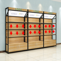 Shop Shelf Show Shelf Products Exhibition Rack With Light Box Multilayer Display Case Cosmetics Display Cabinet Supermarket Hook Cabinet