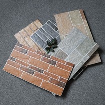 300X600 cultural fossil antique tile tile Villa interior wall retro blue brick TV background wall balcony wall tile