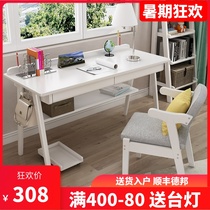 Nordic solid wood desk Simple household middle school student learning writing desk Bedroom study Small apartment computer desktop desk