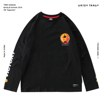 (Clearance sale)Hip-hop hip-hop dance long-sleeved T-shirt men loose casual printed Tee