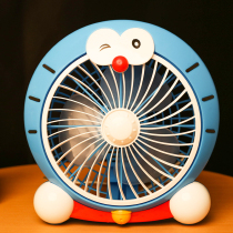 Cartoon small electric fan mini cute student dormitory bed desktop office silent home small fan