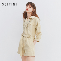 Shopping mall with poetry fan Li 2020 summer clothes new leisure tooling wind loose slim jumpsuit 7B4290791