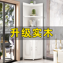 Solid wood living room triangle corner cabinet bedroom simple corner cabinet cabinet cabinet cabinet cabinet