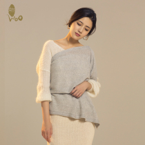 WOO small cashmere cable shawl solid color scarf hand knitted tide brand scarf cashmere shawl