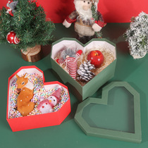 Heart-shaped window transparent Christmas gift box Ping An fruit packaging box Christmas Eve companion gift box creative paper box