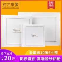 Wedding photo album customization High-end photo studio Wedding leather photo album production high-end European-style finishing book photo book