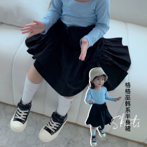Fall in love with pretty girl girl skirt 2020 new baby wild skirt children Korean pleated skirt Z