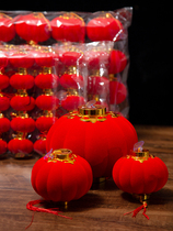 Wedding housewarming flocking small lantern hanging tree indoor living room New year decoration scene layout supplies