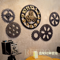 American retro industrial wind gear wall decorations loft bar decoration Cafe creative wall accessories