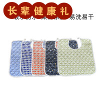 The elderly waterproof and impermeable flow 360 degree mouth towel bib super soft Childrens square scarf lace-up scarf large adult