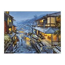3D-JP Scenery Decoration Painting 1200 pieces of plastic puzzle Evgeny walking in the rain The ancient all H2001 gifts 3djp