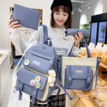 Junior high school student school bag female lightweight primary school student fresh and cute girl heart third to fifth and sixth grades large capacity backpack