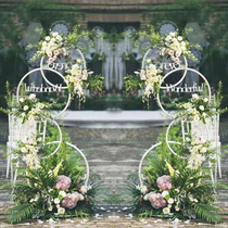 Wedding props Silk flower simulation flower Lollipop donut road guide hotel wedding decoration Welcome area decoration ornaments