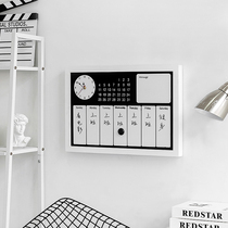 Wall Wall decoration Wall hanging multi-function calendar occlusion Wall creative pendant Office room hanging jewelry