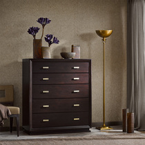 Tao home Sydney red poplar wood cabinet Cabinet American bedroom furniture drawer cabinet storage cabinet