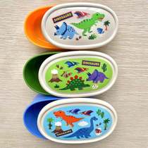 Spot Japan SSKATER Cartoon Oval Can Microwave Food Grade Plastic Preservation Box Accessories Snacks Box