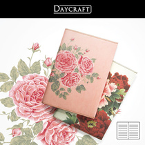 Hong Kong Daycraft Degoff literature and art hipster flower world series A5 horizontal line notebook hand book book classic pattern carry-on girlfriend gift gift