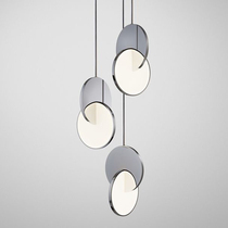 Nordic minimalist restaurant chandelier single head long plate modern bar bedroom bedside combination creative designer chandelier