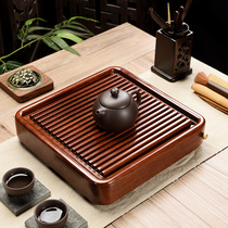 Whole rosewood tea tray Solid wood tea sea simple Kung Fu tea set Drainage small tea table Bakelite tea tray Household