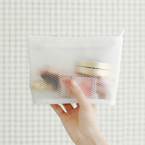 Net red cosmetic bag transparent travel wash women portable large-capacity bag men bath waterproof bath wash storage bag