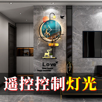 Light luxury living room watch fashion simple modern Nordic wall clock Living room art atmospheric decoration clock Net red mute