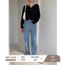 MSBEAST high density high elastic ring ring cotton knitted slim sweater coat cardigan women short loose can be worn