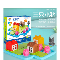 Three Little Pigs Story Thinking Childrens Toys Thrilling Rounding Fox and Rabbit Little Red Riding Hood Story board game