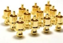 Taiwan big factory pure copper gold-plated (G) RCA signal shielding cover protective cap dustproof lotus seat anti-oxidation