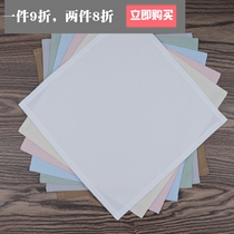 Pure cotton handkerchief hydrangea embroidery DIY hand-painted square towel Cotton portable student lady sweat-absorbing handkerchief solid color customization