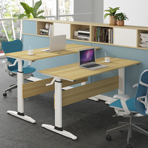 Three-liter standing computer desk Electric lifting workbench Home desktop desk Intelligent healthy office