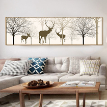 Living room decorative painting Modern simple hanging painting Bedside sofa background wall Bedroom entrance mural A deer peace