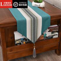 LXRXDD New Chinese Simple Light Luxury Cotton Table Table Tea Table Mat Tea Table Cloth Table Tower Long