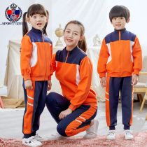 Kindergarten garden clothes Spring and autumn and winter clothes Childrens suits British style primary school school uniforms class clothes three-piece sportswear