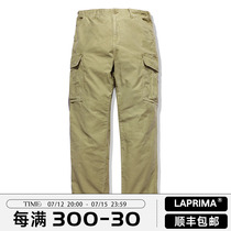 LAPRIMA Lap JUNGLE SLACKS WAX DYEING JAPAN STAIN LOOSE TOOLING MILITARY PANTS 20AW