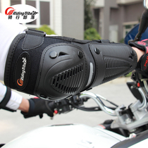 Riding tribal motorcycle protectors Knee protectors Elbow protectors Four-piece off-road anti-fall knee protectors Knight full set of equipment